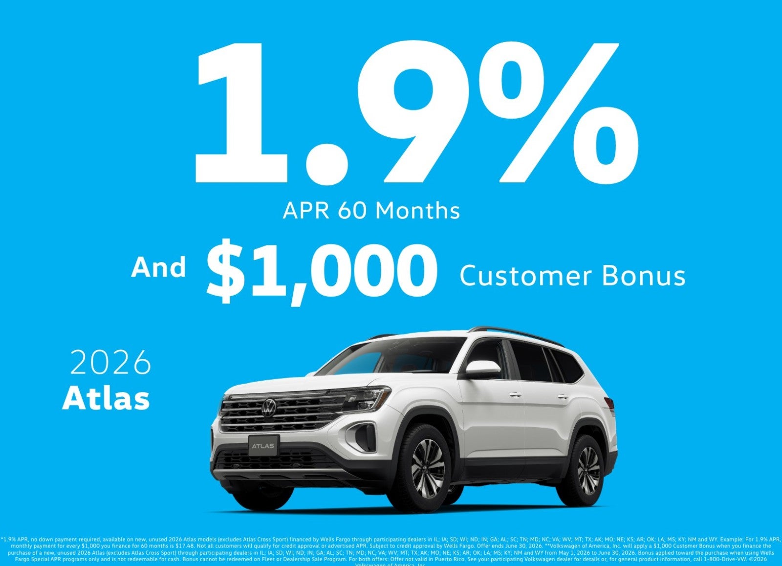 2026 Volkswagen Atlas 2.0T SE w/Technology FWD