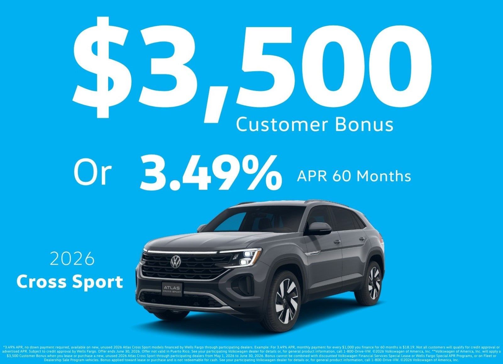 2026 Volkswagen Atlas Cross Sport 2.0T SE w/Technology FWD
