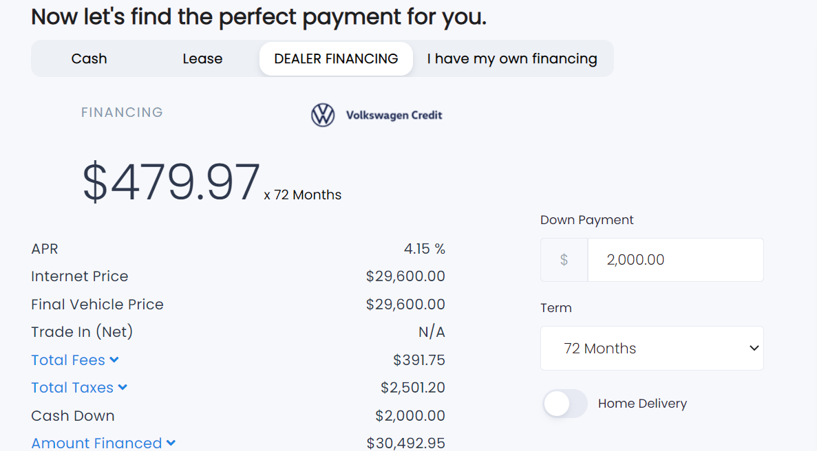 Find the perfect payment