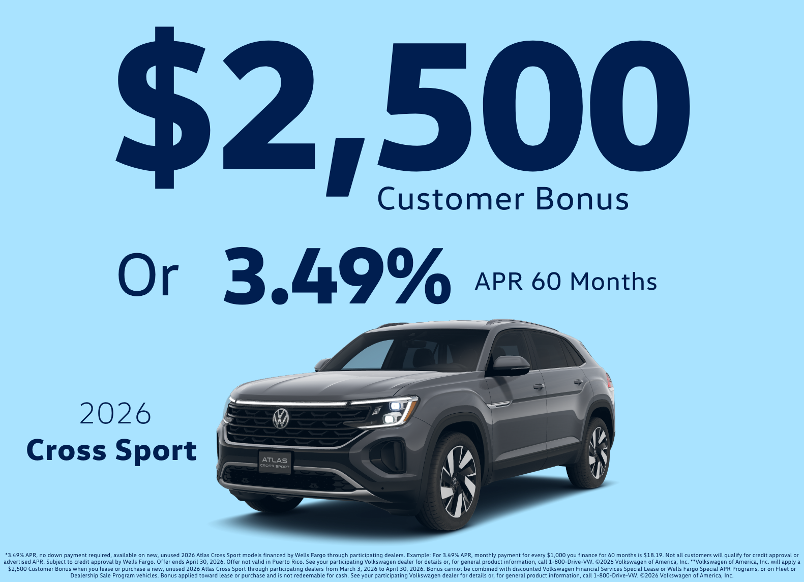 2026 Volkswagen Atlas Cross Sport